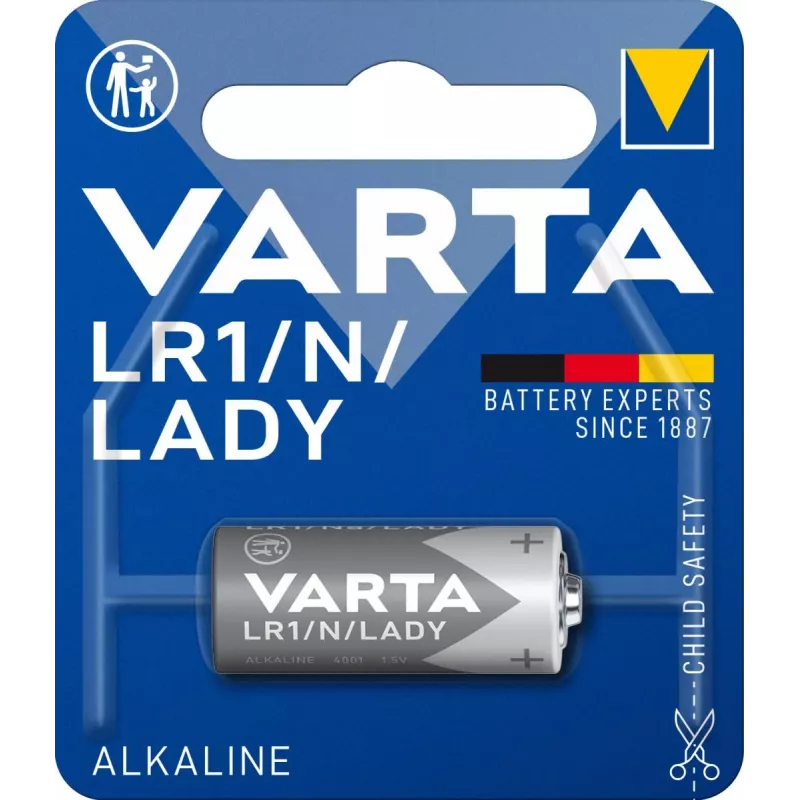Varta Professional Electronics LR1 (Lady/N) 1,5 V alkaliparisto, 1 kpl (04001101401)