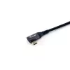 Equip USB 2.0 C–C 90° kulmakaapeli, M/M, 2,0 m, 100 W Emark-piirisarjalla