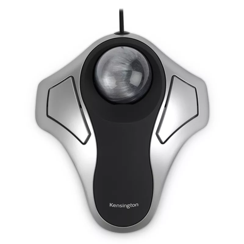 Kensington Orbit optinen trackball, molempikätinen, optinen, USB Type-A, hopea