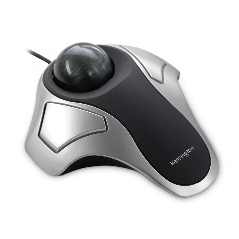 Kensington Orbit optinen trackball, molempikätinen, optinen, USB Type-A, hopea