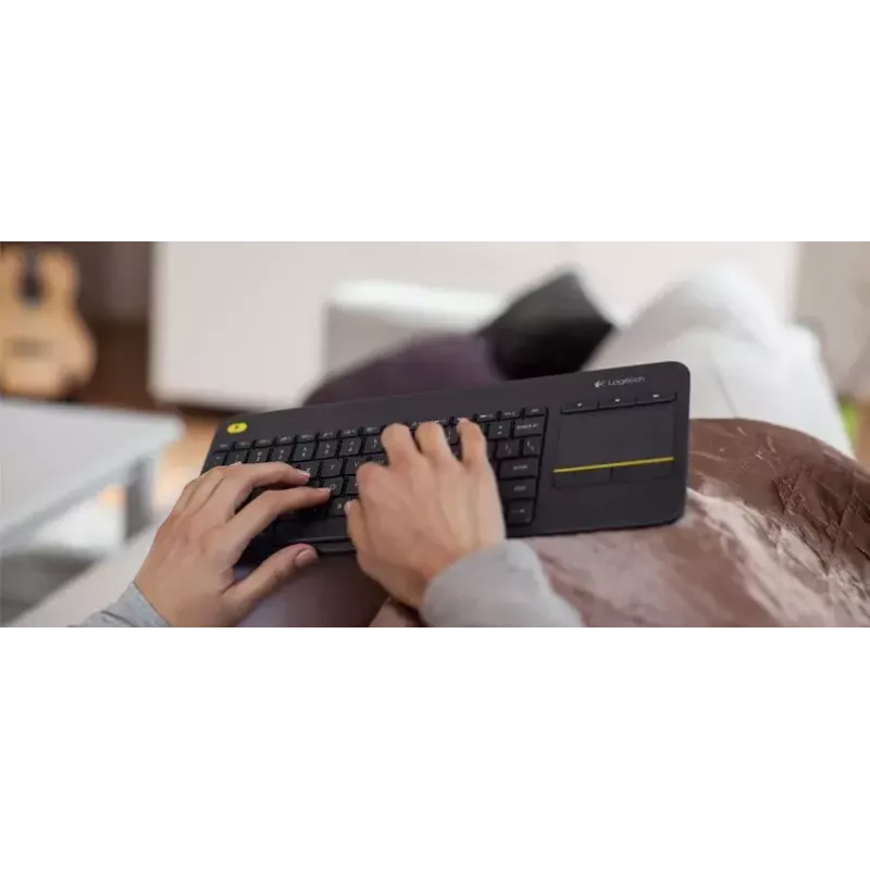 LOGITECH Wireless Touch Keyboard K400 Plus - musta - Qwerty hollanti