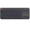 LOGITECH Wireless Touch Keyboard K400 Plus - musta - Qwerty hollanti