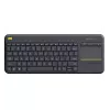 LOGITECH Wireless Touch Keyboard K400 Plus - musta - Qwerty hollanti