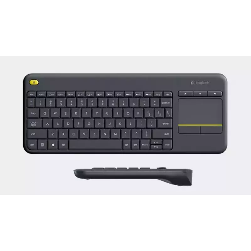 LOGITECH Wireless Touch Keyboard K400 Plus - musta - Qwerty hollanti