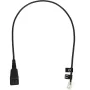 Puhelinkaapeli Jabra 8800-00-01 QD RJ10 0,5 m musta