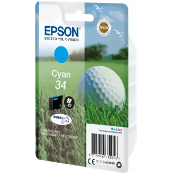 Epson Golf Ball yksittäispakkaus syaani 34 DURABrite Ultra muste