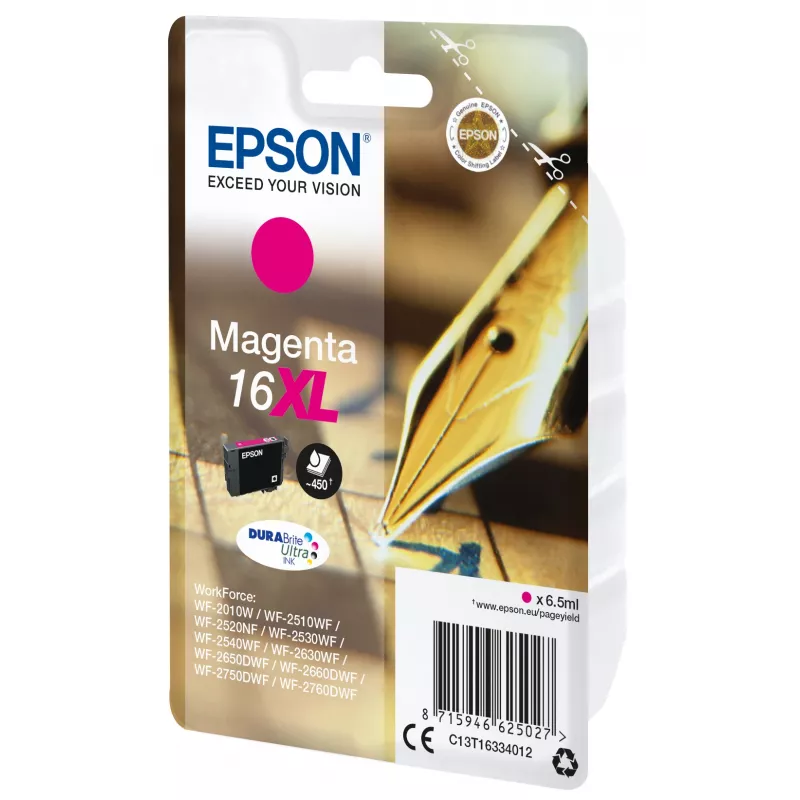 Epson Pen and crossword yksittäispakkaus magenta 16XL DURABrite Ultra muste