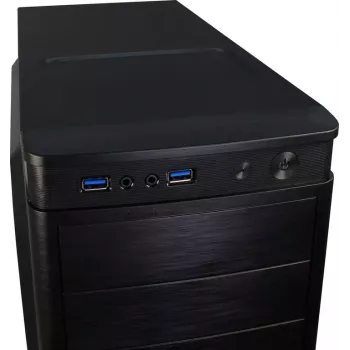 PC-kotelo Inter-Tech IT-5905 Midi Tower musta