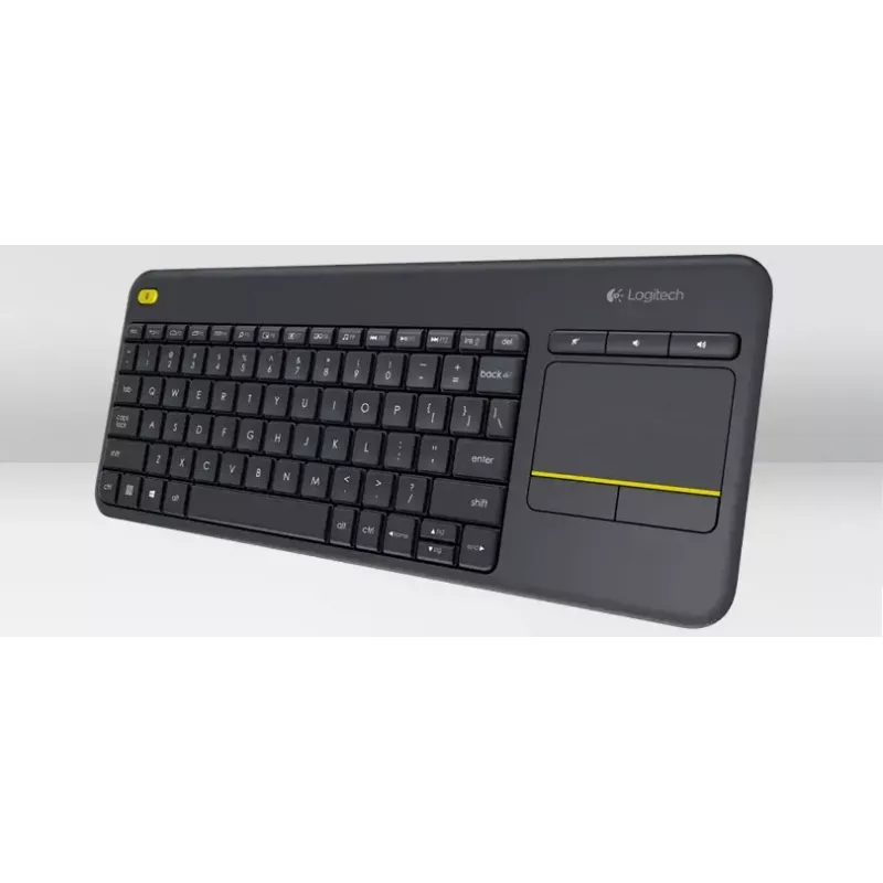 LOGITECH Wireless Touch Keyboard K400 Plus - musta - QWERTZ saksa