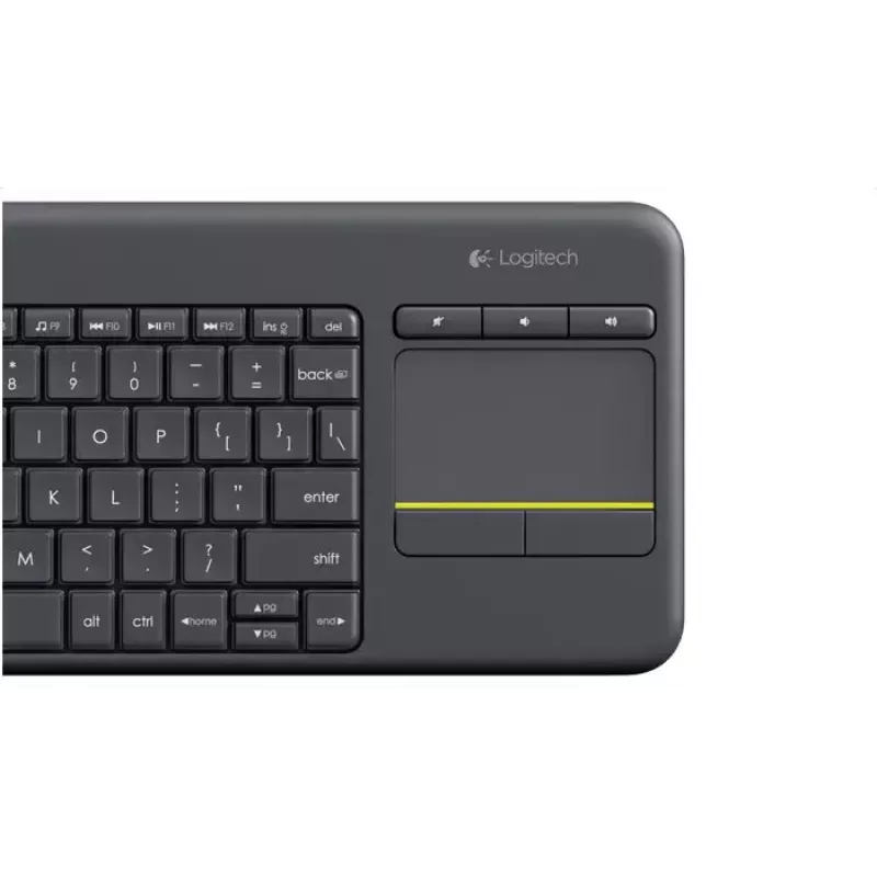 LOGITECH Wireless Touch Keyboard K400 Plus - musta - QWERTZ saksa