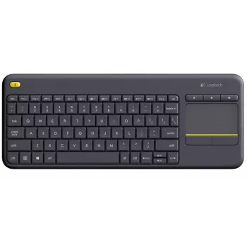 LOGITECH Wireless Touch Keyboard K400 Plus - musta - QWERTZ saksa