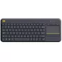LOGITECH Wireless Touch Keyboard K400 Plus - musta - QWERTZ saksa