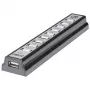 Manhattan USB-A 10-porttinen pöytäkeskitin, 10x USB-A-porttia, 480 Mbit/s (USB 2.0), virransyöttö USB:n kautta tai ulkoisella virtalähteellä (ei sisälly toimitukseen) liitettyjen laitteiden tehon lisäämiseksi