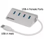 USB-keskitin Manhattan USB-A 4-porttinen keskitin
