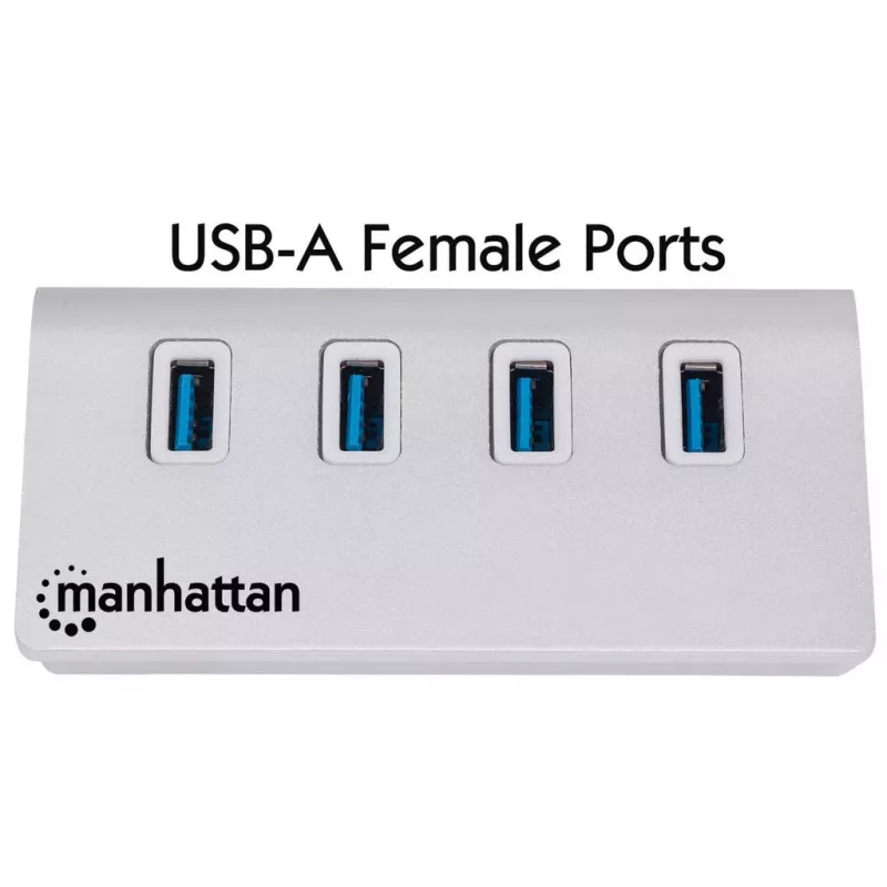 USB-keskitin Manhattan USB-A 4-porttinen keskitin