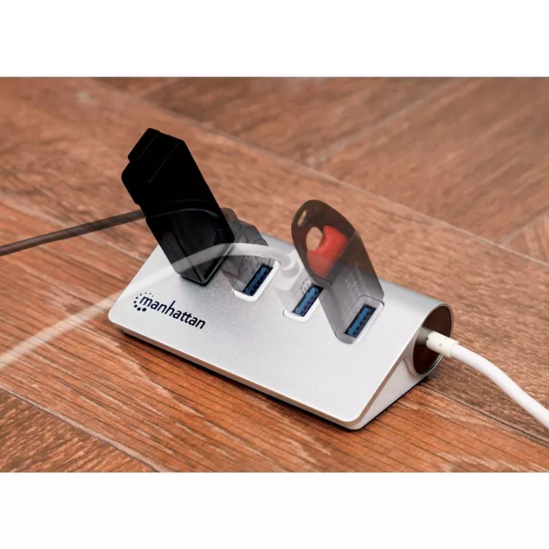 USB-keskitin Manhattan USB-A 4-porttinen keskitin