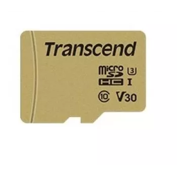 TRANSCEND Micro SDHC -kortti 500s 16 GB UHS-I U3 MLC sovittimella