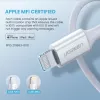 Ugreen 10493 Lightning-kaapeli 1 m valkoinen