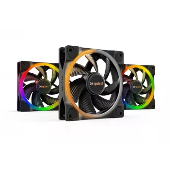 be quiet Light Wings 120mm ARGB PWM tuuletin musta 3 kpl:n pakkaus