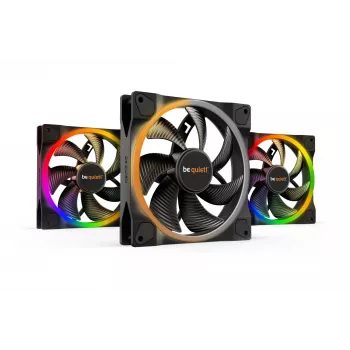 be quiet Light Wings 140mm ARGB PWM tuuletin musta 3 kpl:n pakkaus