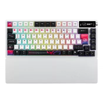 ASUS ROG Azoth X näppäimistö peli USB + RF langaton + Bluetooth QWERTZ valkoinen