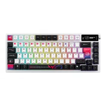 ASUS ROG Azoth X näppäimistö peli USB + RF langaton + Bluetooth QWERTZ valkoinen