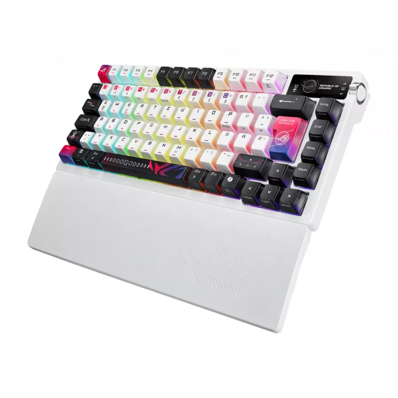 ASUS ROG Azoth X näppäimistö peli USB + RF langaton + Bluetooth QWERTZ valkoinen