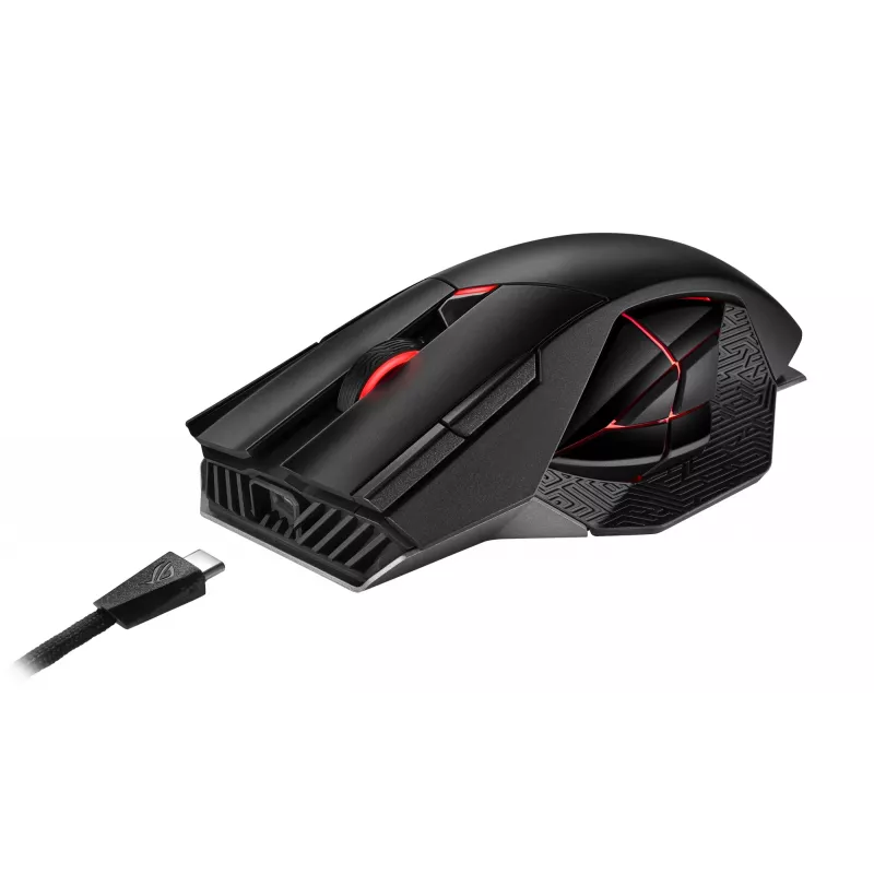 ASUS ROG Spatha X hiiri peli oikeakätinen RF langaton + USB Type-C optinen 19000 DPI