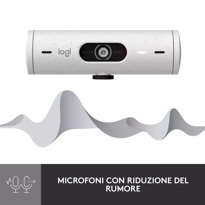 Web-kamera Logitech Brio 500 Full HD 4MP USB-C valkoinen