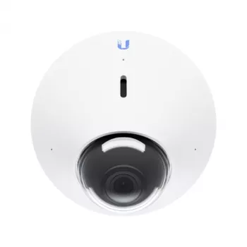 IP-valvontakamera UBIQUITI UVC‑G4‑DOME — kupoli, kattoasennus, johdollinen, 5 MP (2688x1512), 86° vaakasuora, ulko-/sisäkäyttöön, valkoinen