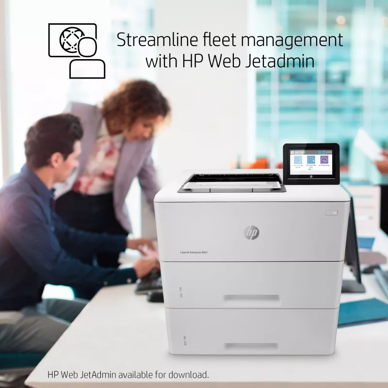 HP LaserJet Enterprise M507x, laser, 1200 x 1200 DPI, A4, 43 ppm, kaksipuolinen tulostus, verkkokelpoinen