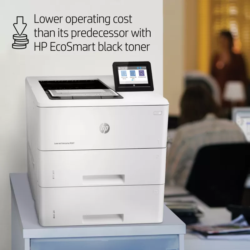 HP LaserJet Enterprise M507x, laser, 1200 x 1200 DPI, A4, 43 ppm, kaksipuolinen tulostus, verkkokelpoinen