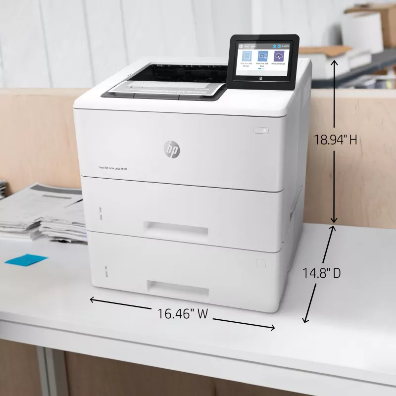 HP LaserJet Enterprise M507x, laser, 1200 x 1200 DPI, A4, 43 ppm, kaksipuolinen tulostus, verkkokelpoinen