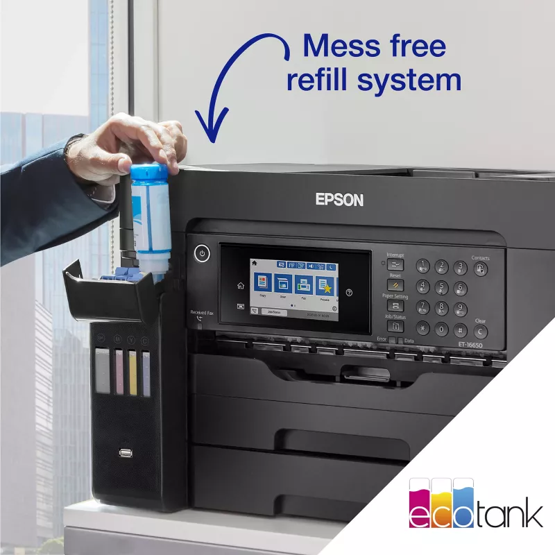 Epson EcoTank ET-16655 mustesuihku A3 4800 x 1200 DPI 32 ppm Wi-Fi