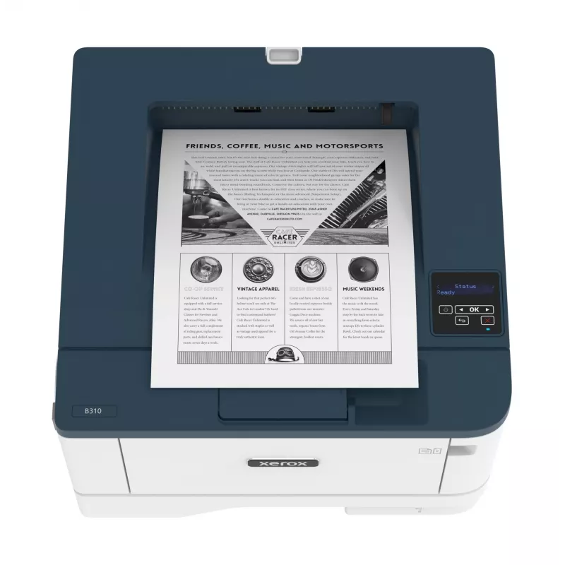 Xerox B310 A4 40ppm langaton duplex-tulostin PS3 PCL5e/6 2 lokeroa yhteensä 350 arkkia
