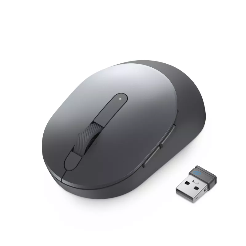 DELL Pro Plus Compact hiiri – MS5120W – Titan Gray, molempikätinen, optinen, RF Wireless + Bluetooth, 1600 dpi, harmaa, titaani