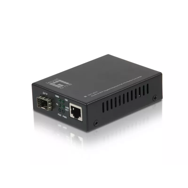 LevelOne RJ45–SFP gigabit-mediakonvertteri, PoE PD