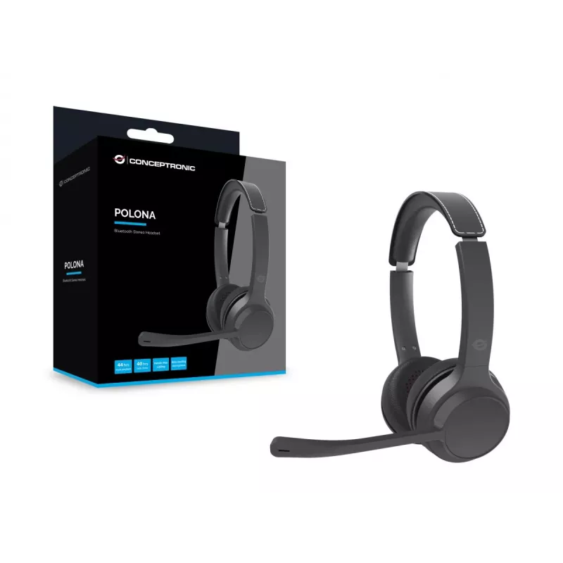 Conceptronic POLONA04B Bluetooth-stereokuulokemikrofoni