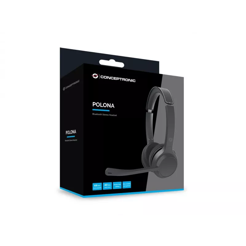 Conceptronic POLONA04B Bluetooth-stereokuulokemikrofoni