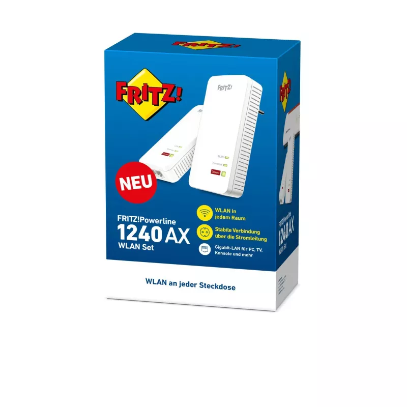 Powerline 1240 AX WLAN-sarja 1200 Mbit/s Ethernet LAN Wi-Fi valkoinen 2 kpl