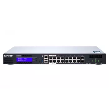 QNAP QGD-1600P hallittu Gigabit Ethernet (10/100/1000) Power over Ethernet (PoE) 1U musta, harmaa