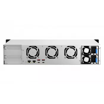 QNAP TS-873AeU-RP NAS-teline (2U) Ryzen Embedded V1500B 4 GB DDR4 0 TB QuTS hero Black