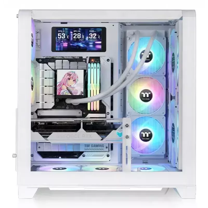 PC-kotelo Thermaltake View 390 Air Midi Tower valkoinen