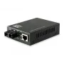 LevelOne RJ45-SC Gigabit mediakonvertteri, yksimuotokuitu, 20 km