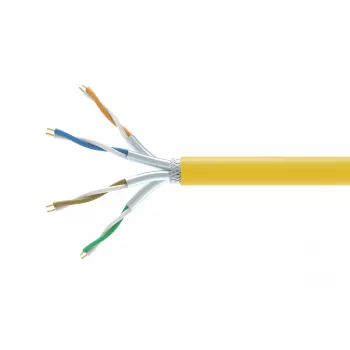 Verkkokaapeli EQUIP 404563 Cat7a S/FTP (S-STP) 1000 m, keltainen, 10GBase-T