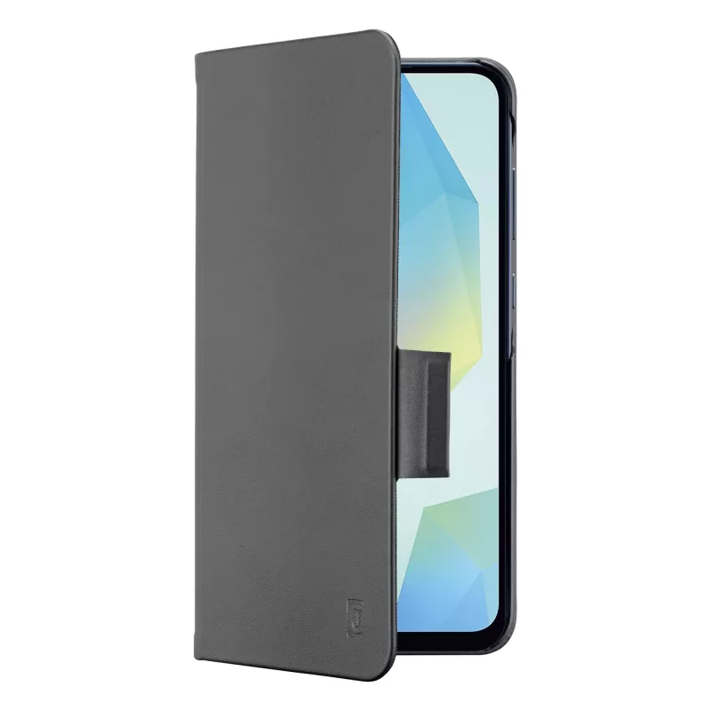 Cellularline Book - Galaxy A16 kirjakotelo korttipaikalla ja magneettisulkimella