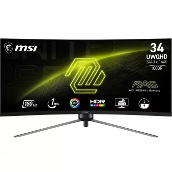 MSI MAG 345CQRDE -tietokonenäyttö 86,4 cm (34