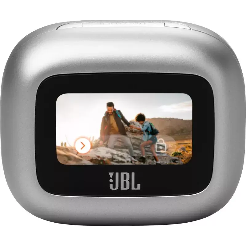 JBL Live Flex 3 -kuulokemikrofoni langaton in-ear puhelut/musiikki/urheilu/arkikäyttö hopea