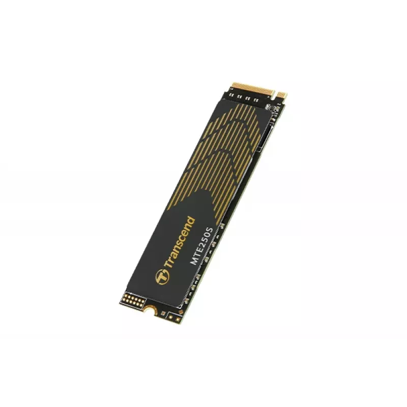 Transcend MTE250S 2 TB M.2 2280 NVMe SSD-asema, PCIe 4.0 x4, jäähdytyselementillä