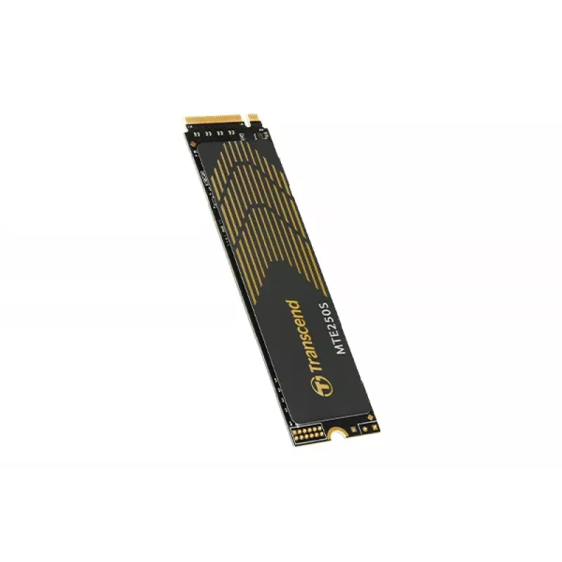 Transcend MTE250S 2 TB M.2 2280 NVMe SSD-asema, PCIe 4.0 x4, jäähdytyselementillä